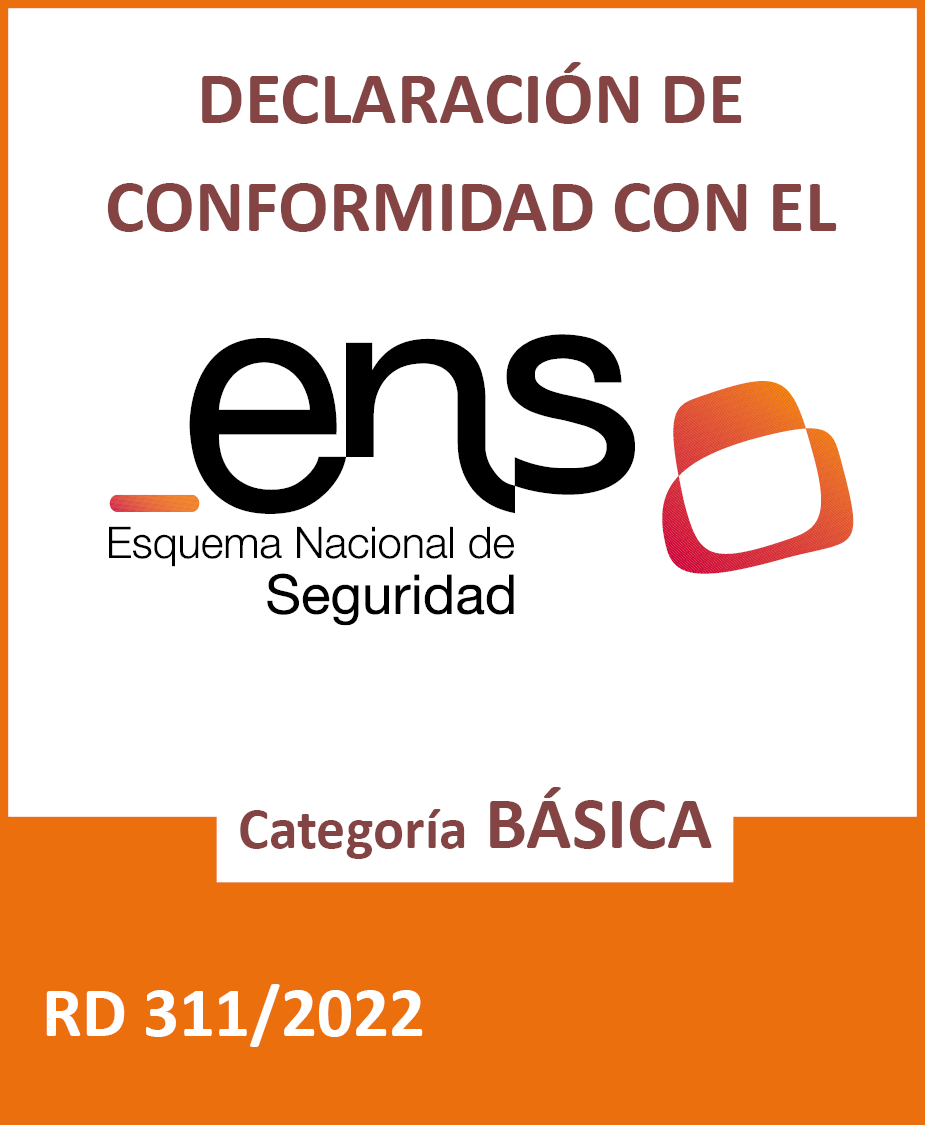 Distintivo ENS - Declaración de conformidad con el Esquema Nacional de Seguridad